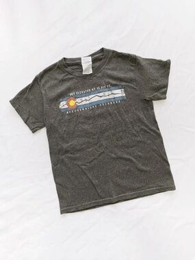 heather grey Colorado state graphic tee